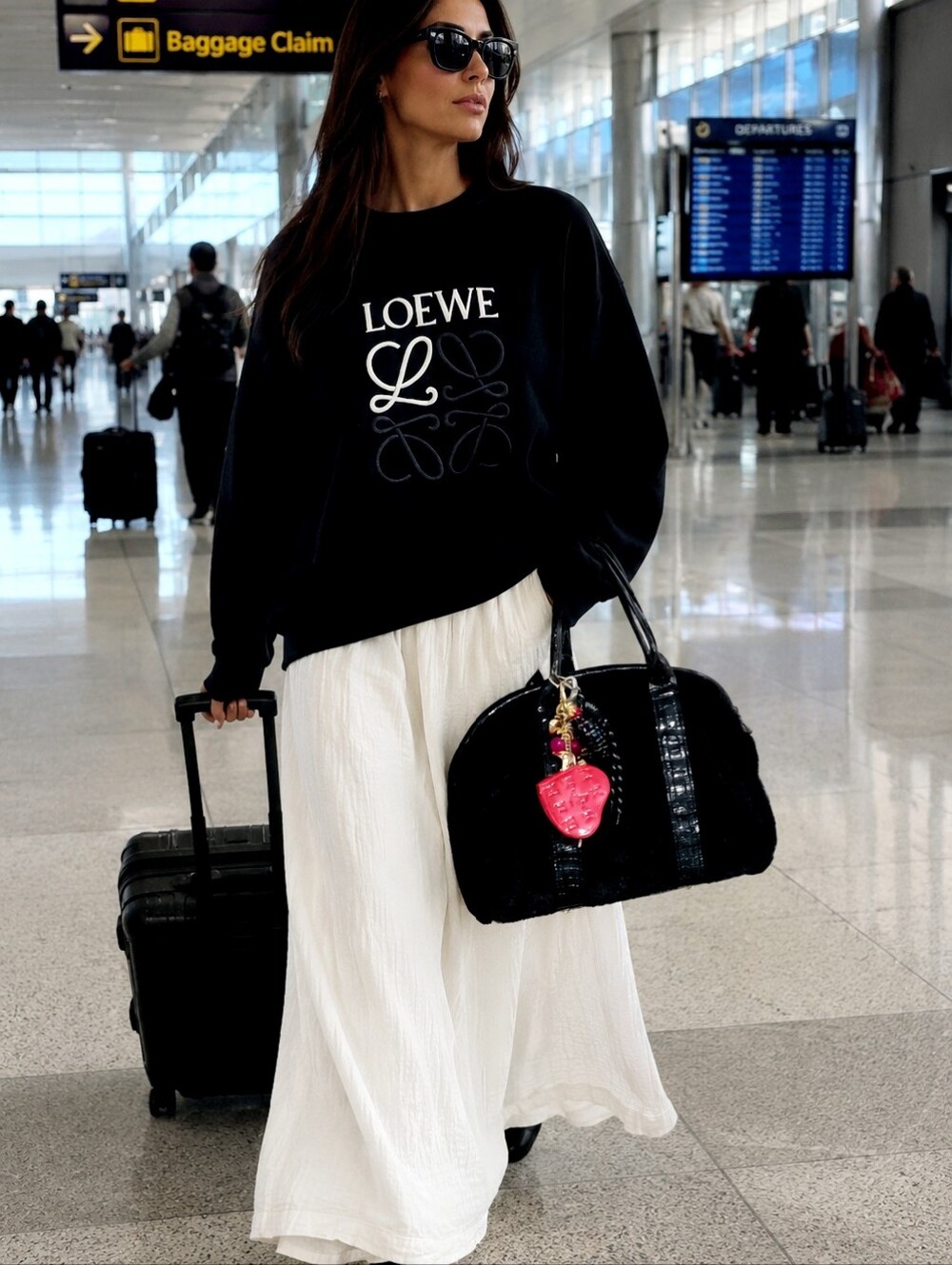 Black Mink Tote / NEW